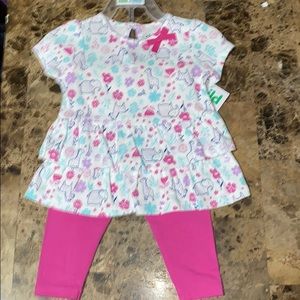 Cute baby girls two piece .